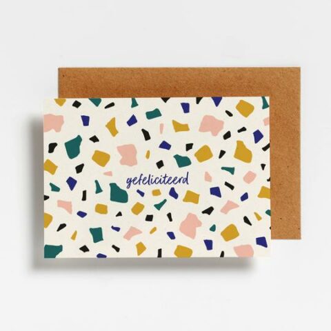 Gefeliciteerd Marble Hello August Small Paper Things