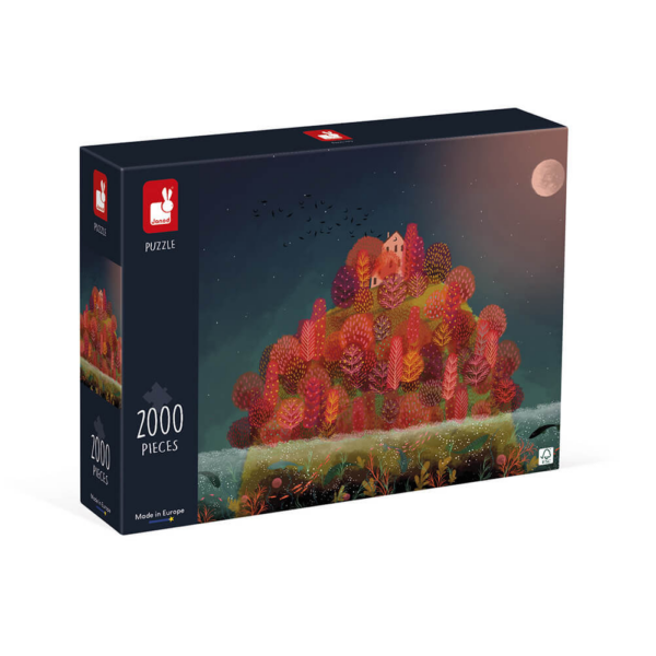 puzzel red autumn janod